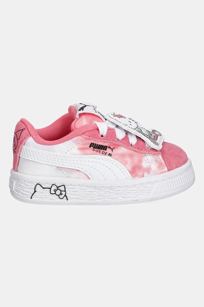 Puma sneakersy dziecięce Suede XL HK&FR AC 401418 różowy SS25