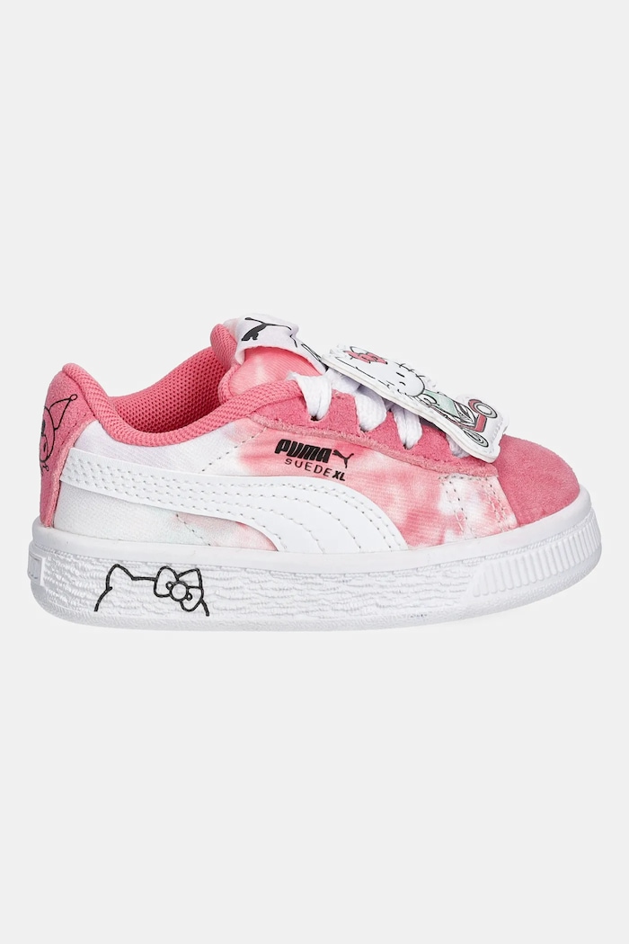 Puma sneakersy dziecięce Suede XL HK&FR AC 401418 różowy SS25