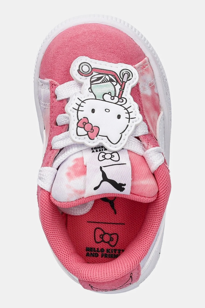Puma sneakersy dziecięce Suede XL HK&FR AC różowy 401418