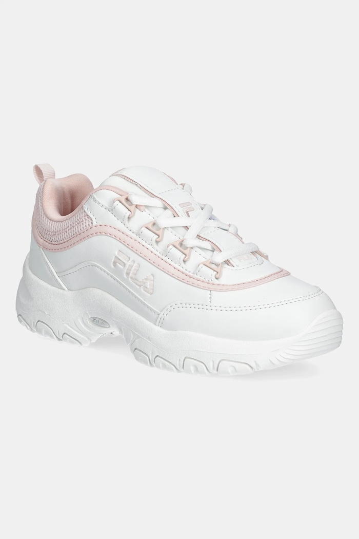 Fila scarpe da ginnastica per bambini STRADA LOGO finta pelle fiore bianco FFK0247