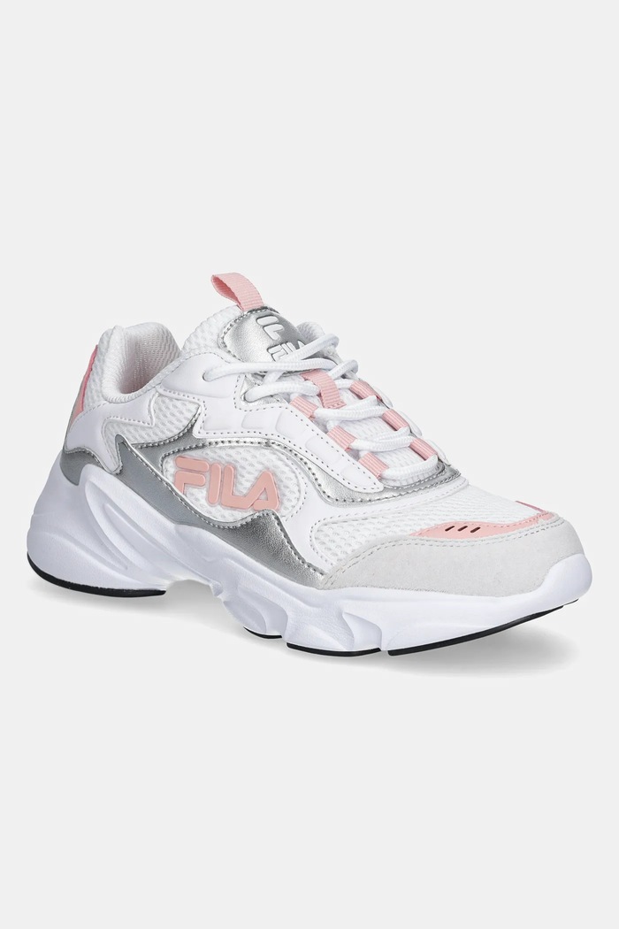 Παιδικά sneakers Fila COLLENE LOGO απομίμηση λείου δέρματος λευκό FFK0248