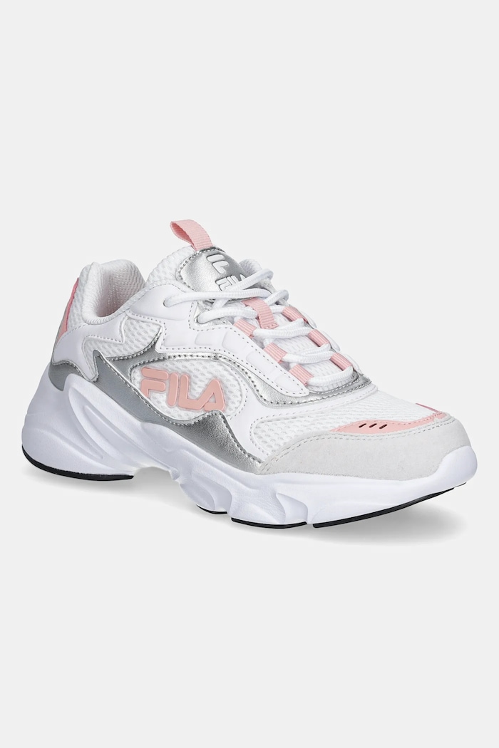Παιδικά sneakers Fila COLLENE LOGO απομίμηση λείου δέρματος λευκό FFK0248