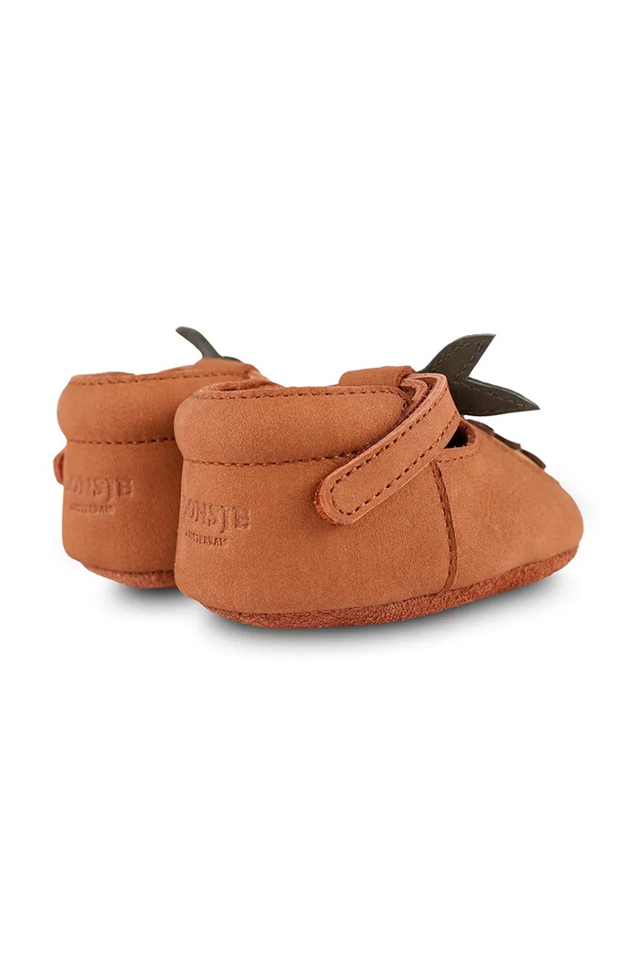 Момиче Бебешки велурени обувки Donsje Nanoe Shoes Papaya 1005019 кафяв