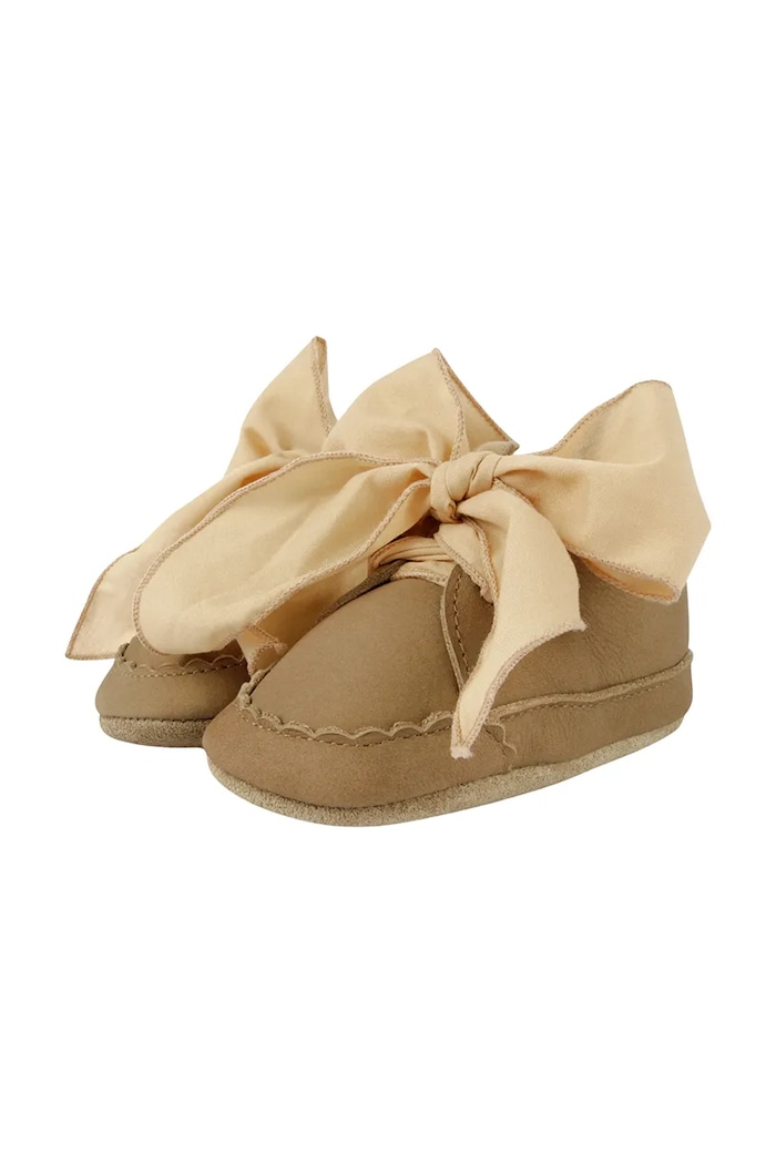 Kožené topánky pre bábätká Donsje Lonny Sneakers 1034700 béžová AA00