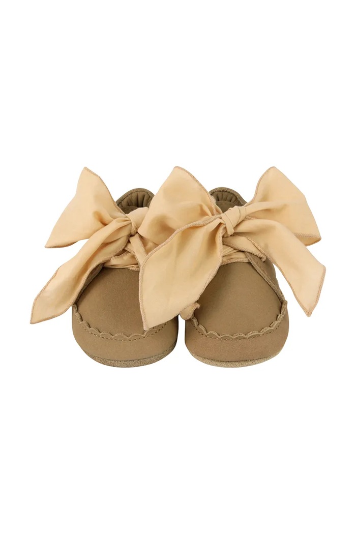 Dievča Kožené topánky pre bábätká Donsje Lonny Sneakers 1034700 béžová