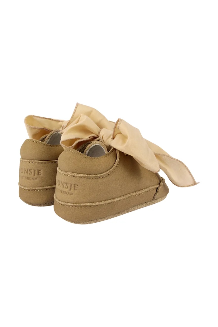 Kožené topánky pre bábätká Donsje Lonny Sneakers béžová 1034700