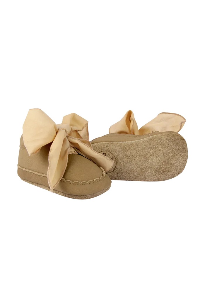 Kožené topánky pre bábätká Donsje Lonny Sneakers 1034700 béžová