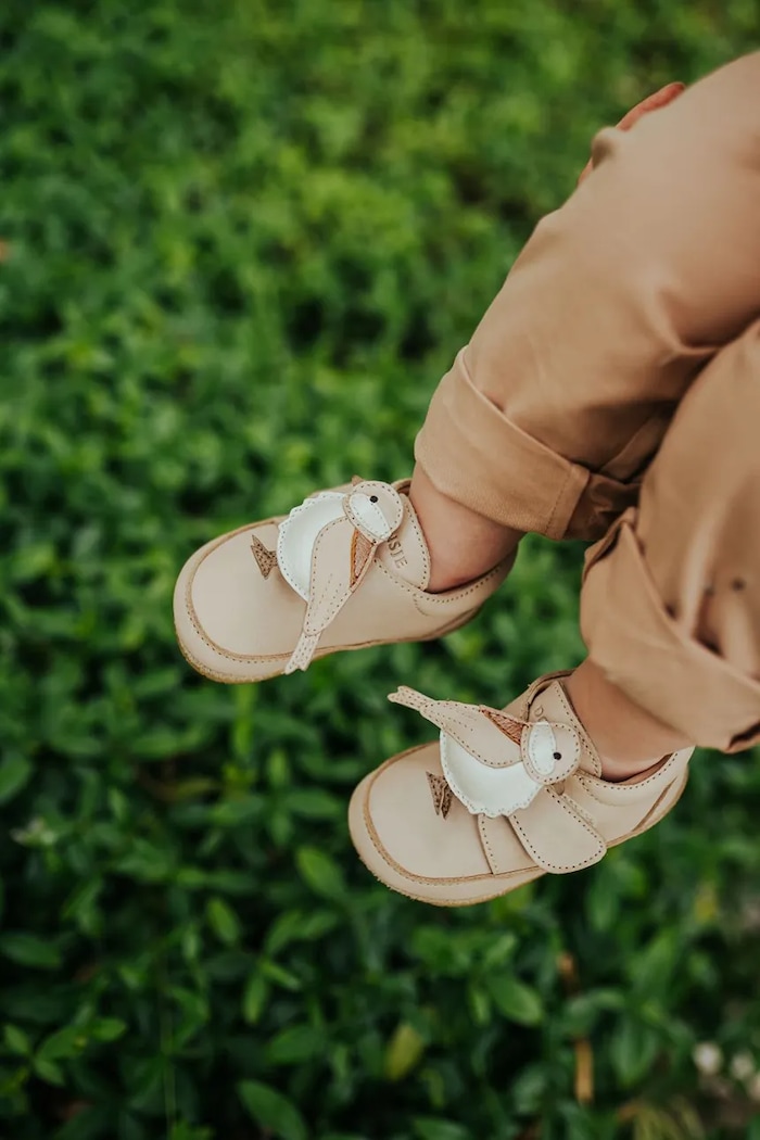 Donsje buty skórzane niemowlęce Niek Sneakers Pink Chickadee nieocieplane różowy 1037007