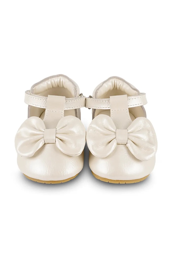 Donsje balerini din piele pentru bebelusi Meau Shoes 1038900 bej AA00