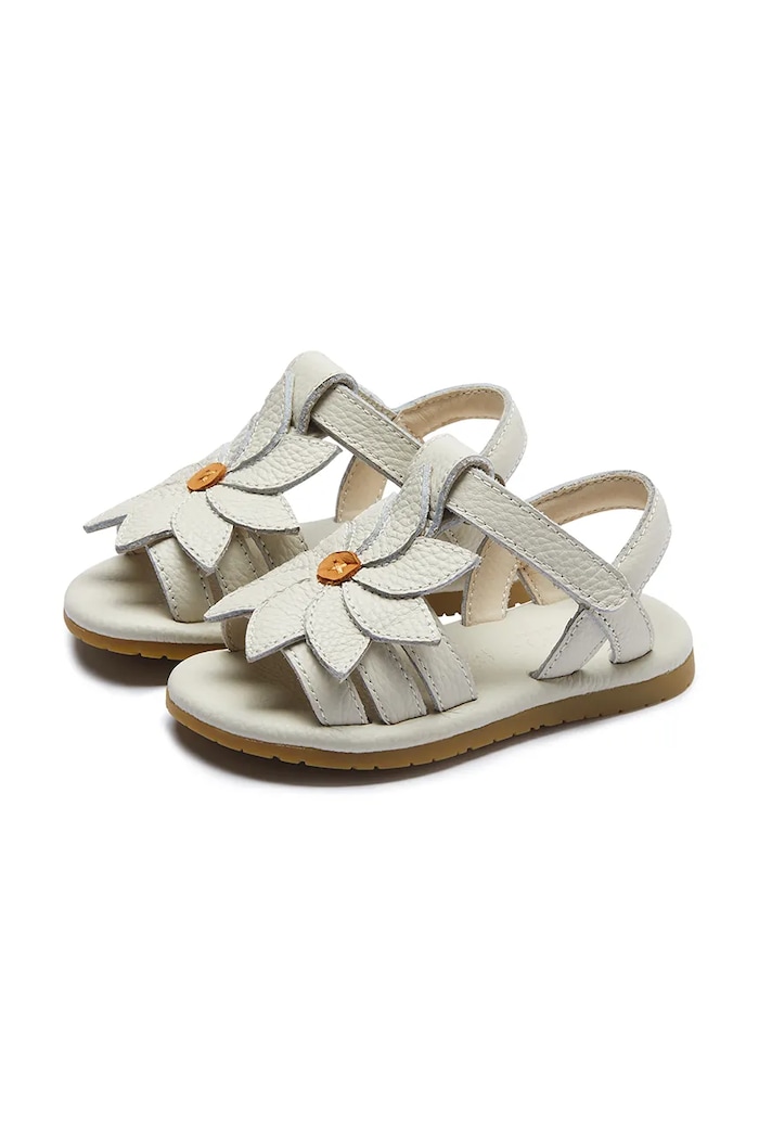 Бебешки кожени сандали Donsje Jiles Fields Sandals Daisy За бебета бял 1501701