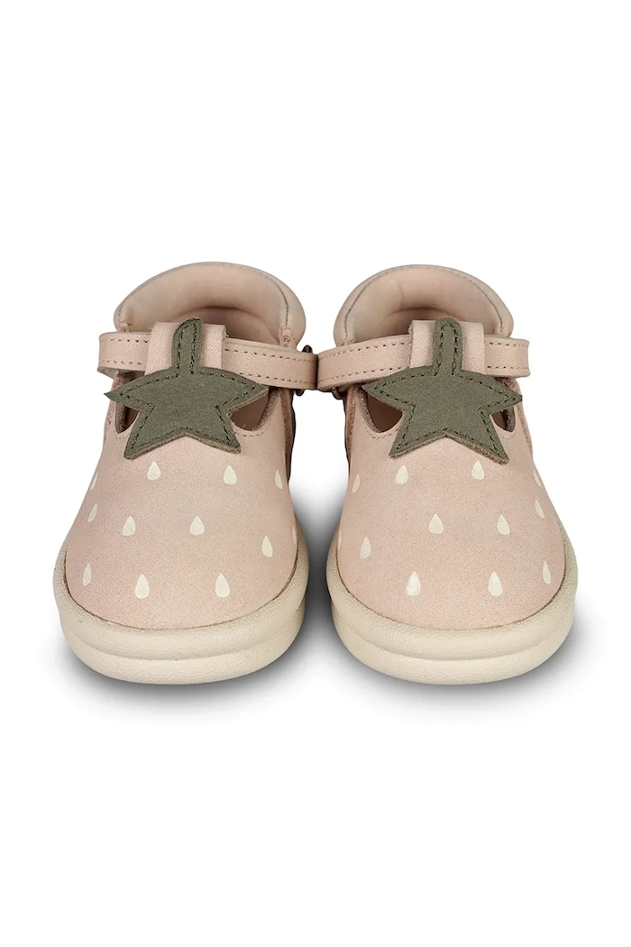Dětské nubukové polobotky Donsje Joeka Shoes Strawberry 1501905 růžová SS25
