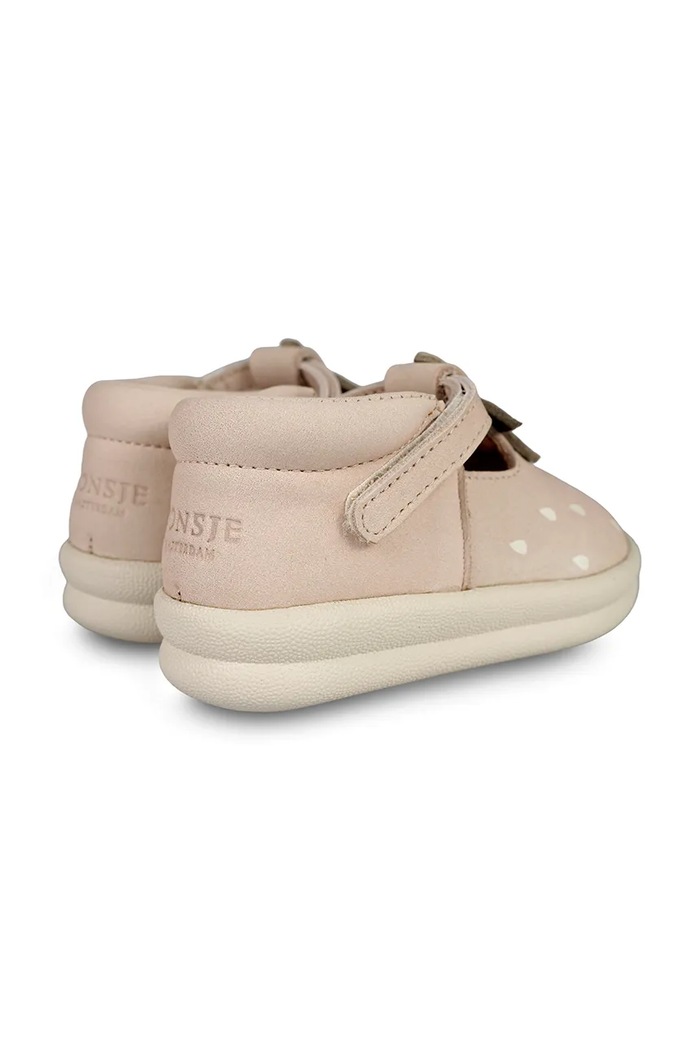 Dětské nubukové polobotky Donsje Joeka Shoes Strawberry růžová 1501905