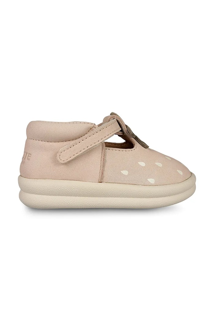 Dětské nubukové polobotky Donsje Joeka Shoes Strawberry 1501905 růžová