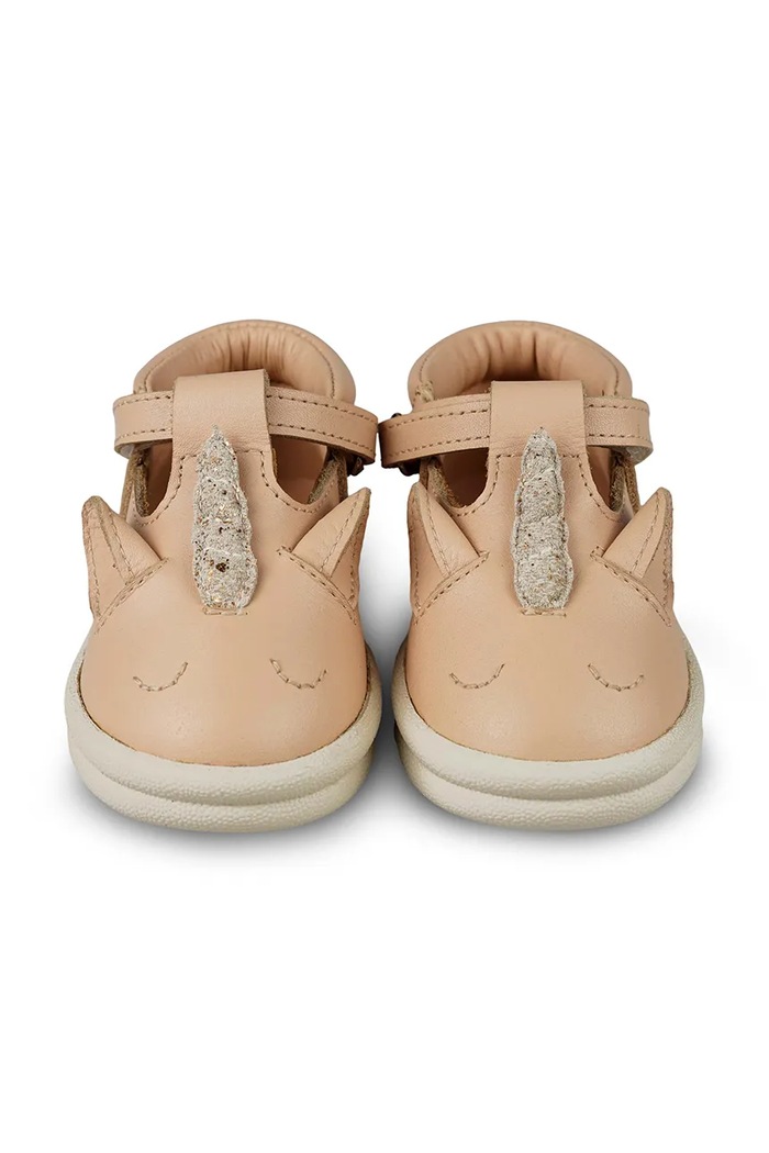 Dětské kožené polobotky Donsje Zazo Special Shoes Unicorn 1503703 béžová SS25