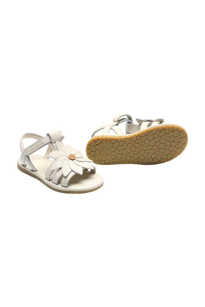 Детски сандали от кожа Donsje Iles Fields Sandals Daisy 2025102.29.33 бял