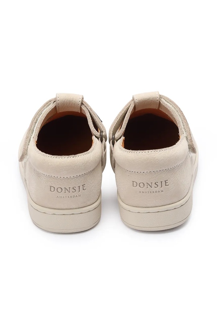 Detské kožené poltopánky Donsje Lowy Shoes Cherry béžová 2029102
