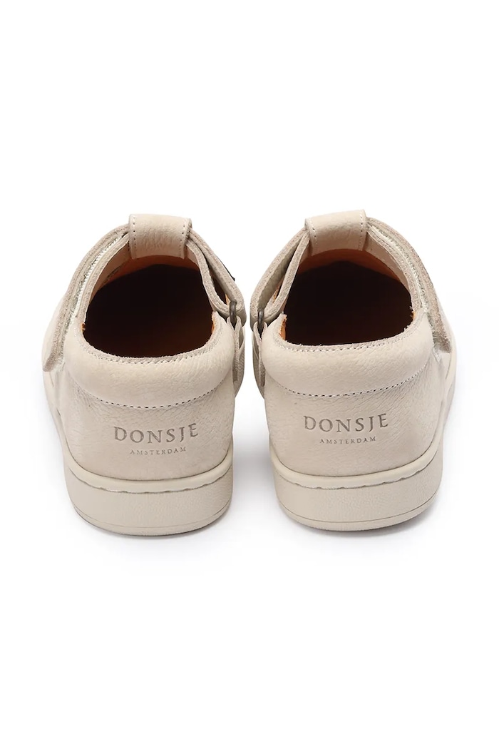 Detské kožené poltopánky Donsje Lowy Shoes Cherry béžová 2029102