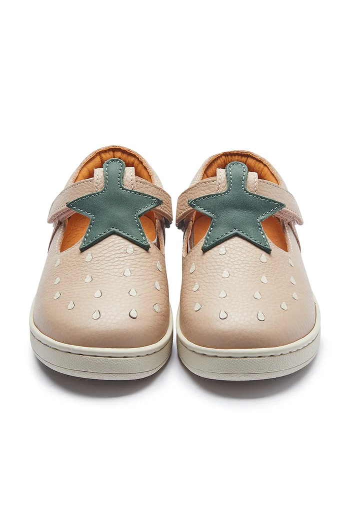 DÍVKA Dětské kožené polobotky Donsje Lowy Shoes Strawberry 2029105 růžová