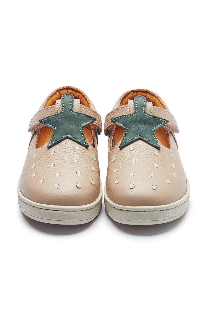 DÍVKA Dětské kožené polobotky Donsje Lowy Shoes Strawberry 2029105 růžová