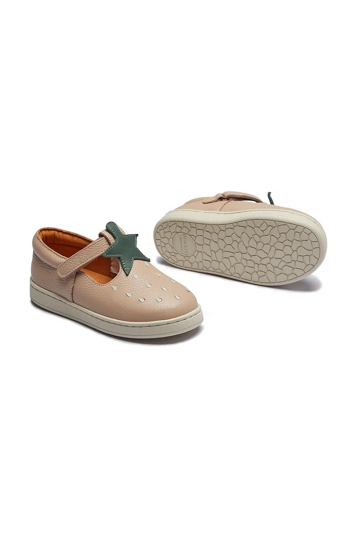 Dětské kožené polobotky Donsje Lowy Shoes Strawberry 2029105 růžová