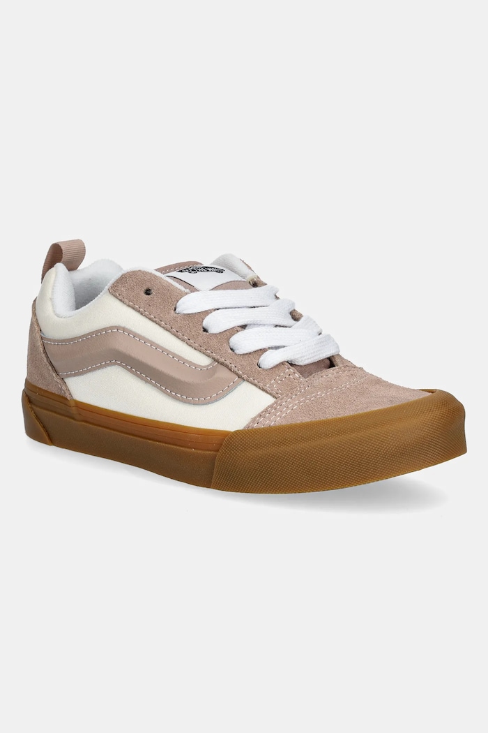 Детски ниски кецове Vans Knu Skool велур кафяв VN000D2TBRO1