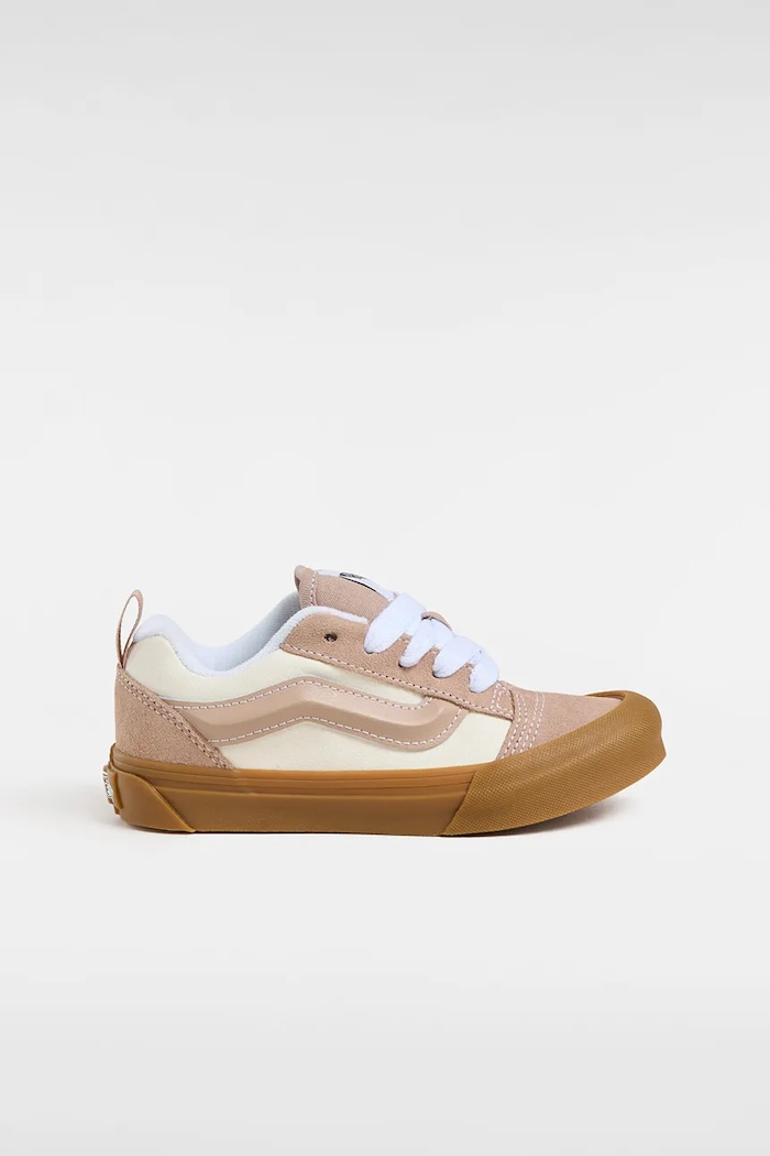 Detské tenisky Vans Knu Skool semišová koža hnedá VN000CYUDFM1