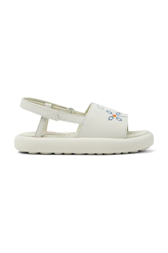 Camper sandały skórzane dziecięce Pelotas Flota Sandal TWS Kids K800631.25.27 biały SS25