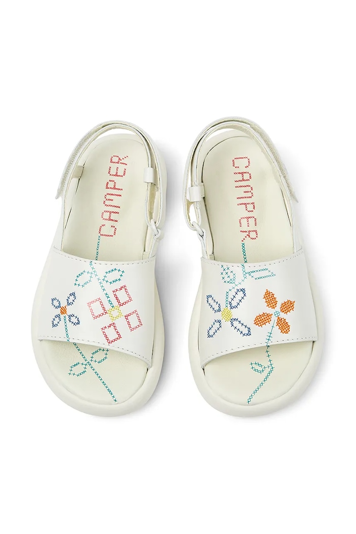 Camper sandały skórzane dziecięce Pelotas Flota Sandal TWS Kids biały K800631.35.38
