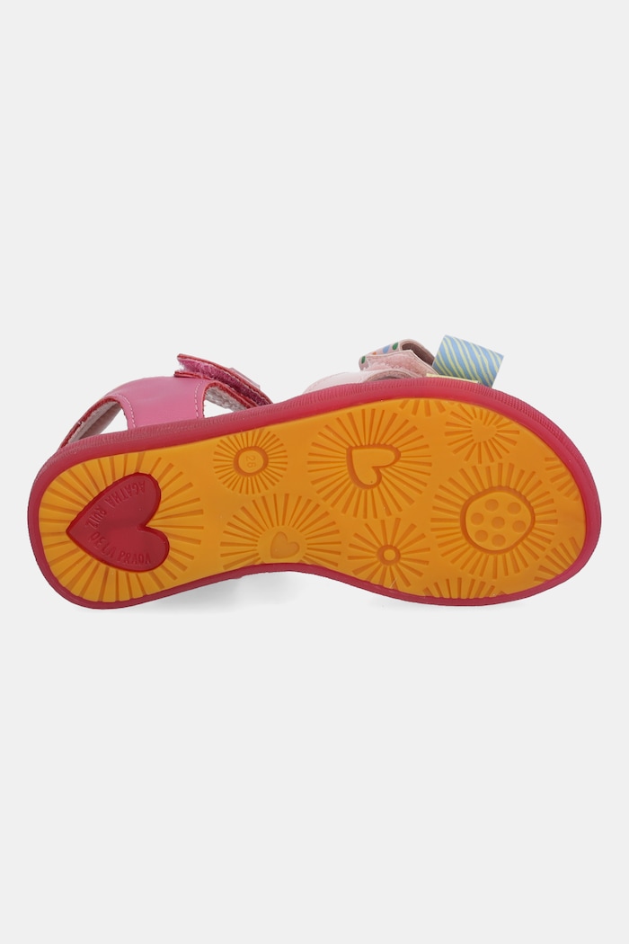 Agatha Ruiz de la Prada sandały skórzane dziecięce 252962.24.27 różowy