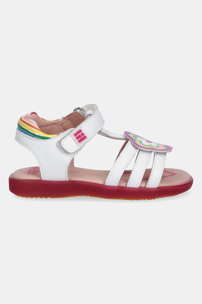 Agatha Ruiz de la Prada sandale din piele pentru copii 252963.24.27 alb SS25