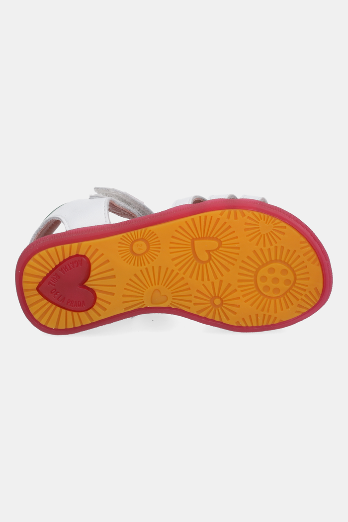 Agatha Ruiz de la Prada sandale din piele pentru copii 252963.24.27 alb