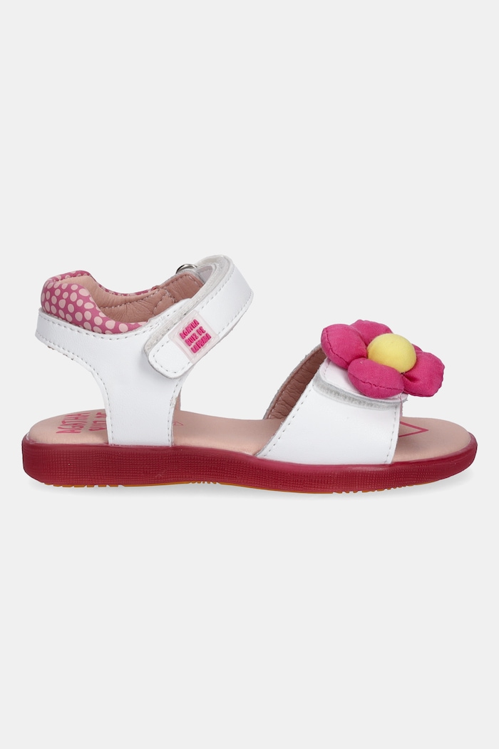 Agatha Ruiz de la Prada Sandale din piele pentru copii 252964.24.27 alb SS25