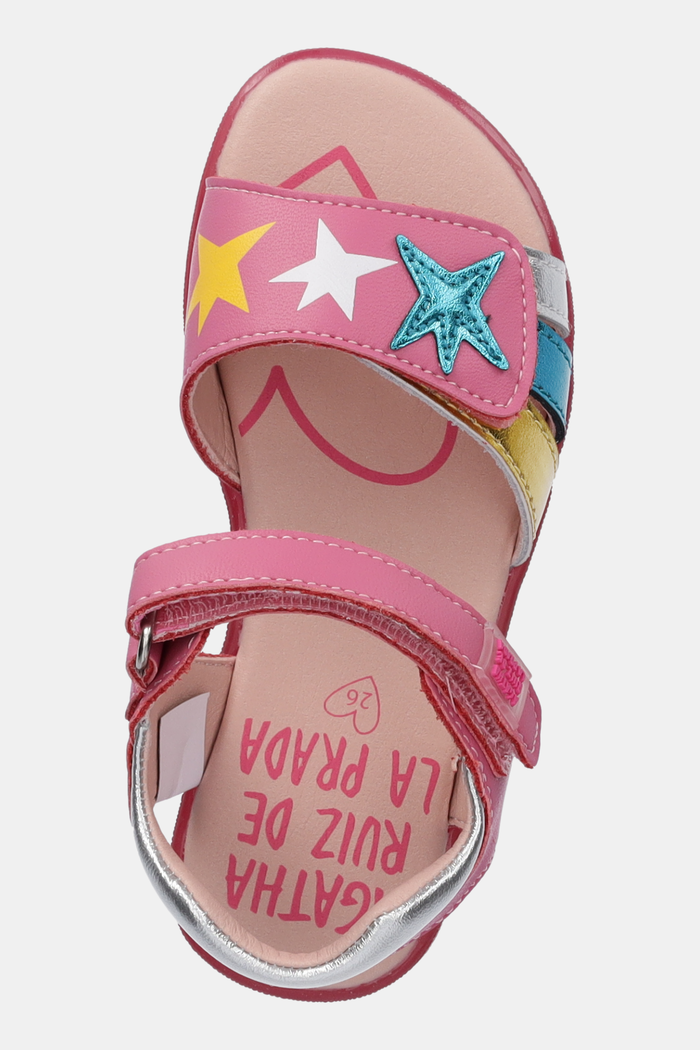 Agatha Ruiz de la Prada sandale din piele pentru copii roz 252960.24.27