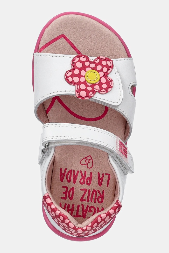 Dječje kožne sandale Agatha Ruiz de la Prada bijela 252901