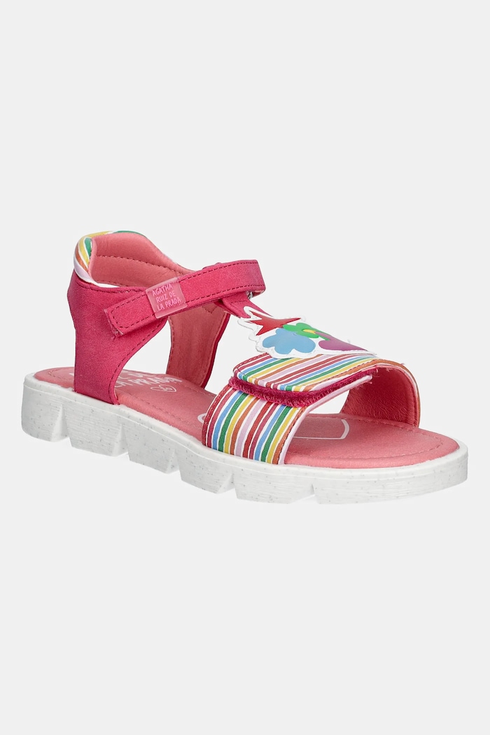 Detské sandále Agatha Ruiz de la Prada imitácia kože ružová 252971