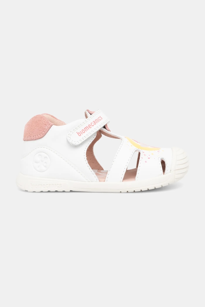 Biomecanics sandale din piele pentru copii 252111 alb SS25