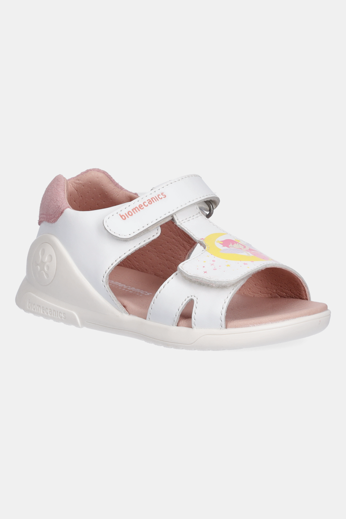 Biomecanics Sandale din piele pentru copii alb 252140