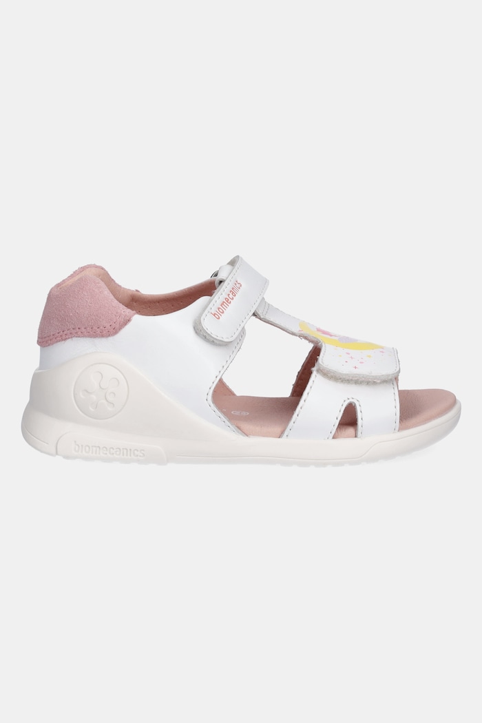 Biomecanics Sandale din piele pentru copii 252140 alb SS25