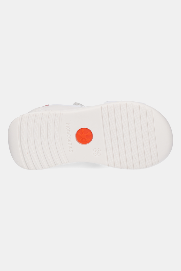 Sandale din piele pentru copii Biomecanics alb 252140