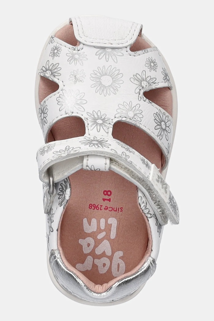 Garvalin sandali in pelle bambino/a bianco 252305