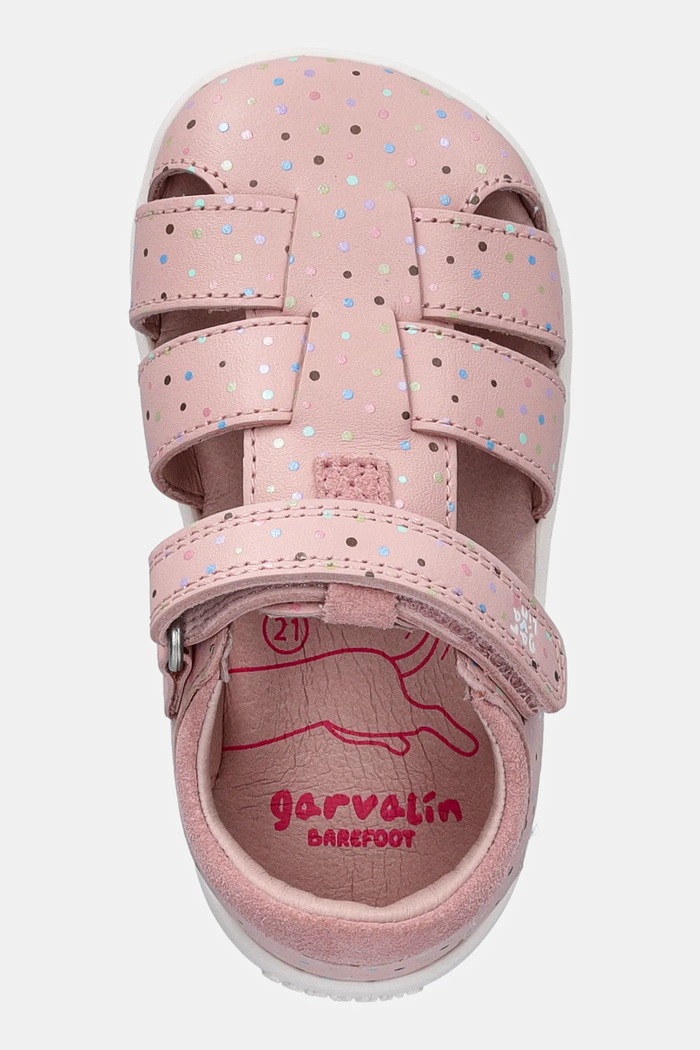 Garvalin sandale din piele pentru copii roz 252329.19.23