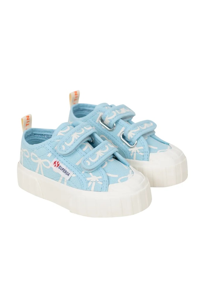 Dječje tenisice Tinycottons BOWS SNEAKERS X SUPERGA SS25.904 plava SS25