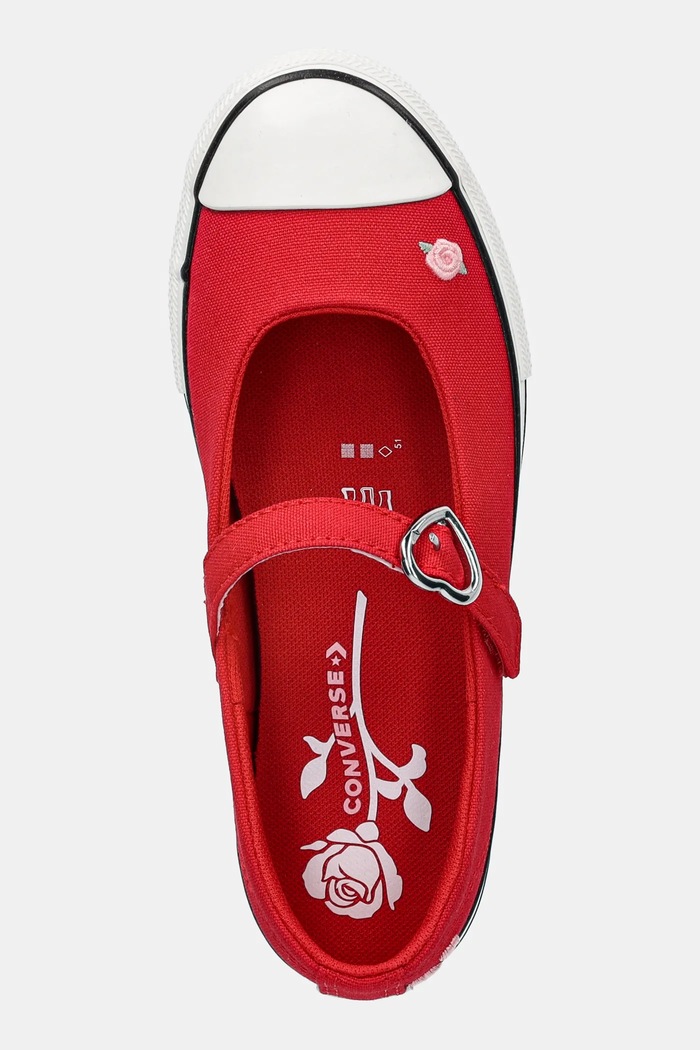 Dětské tenisky Converse Chuck Taylor All Star Dainty Mary Jane červená A12731C