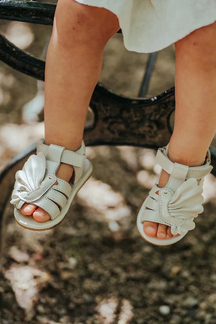 Dječje kožne sandale Donsje Filoe Sandals Dove Gift Box bijela 1040901