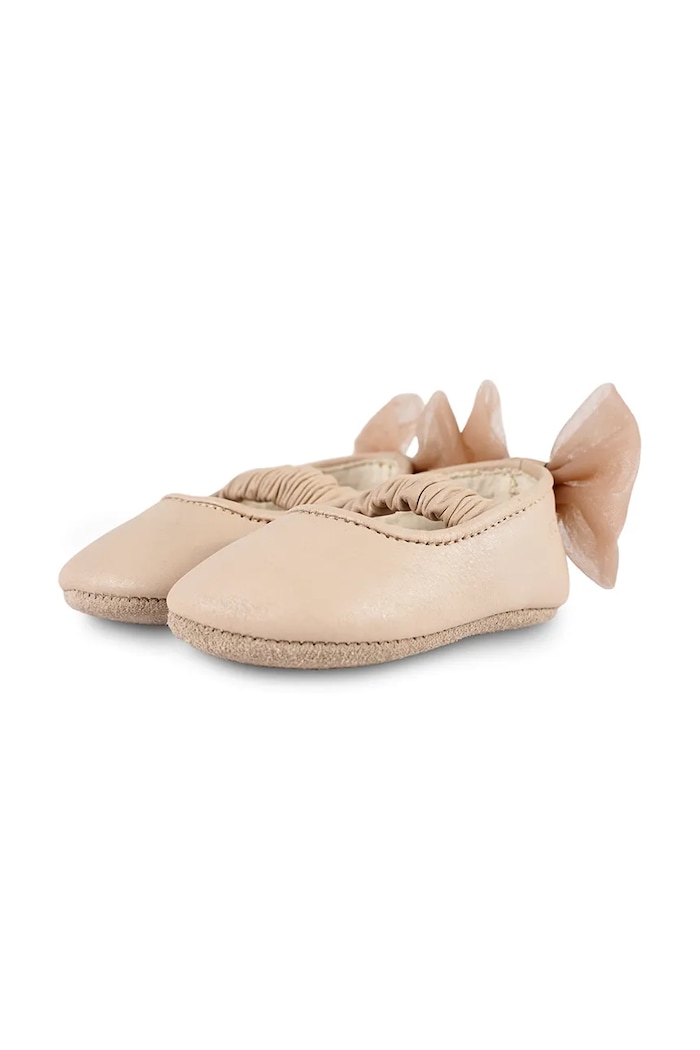 Fete Donsje balerini din piele pentru copii Luyax Ballerinas 1041100. bej