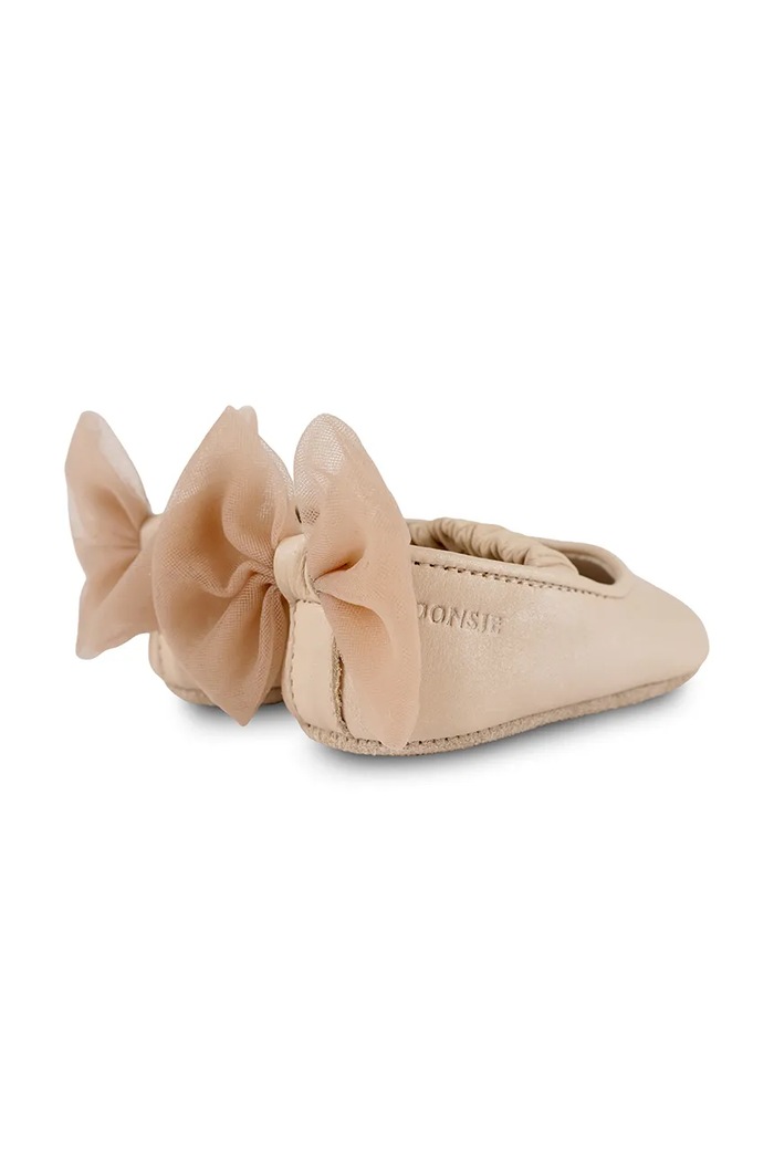 Donsje balerini din piele pentru copii Luyax Ballerinas bej 1041100.