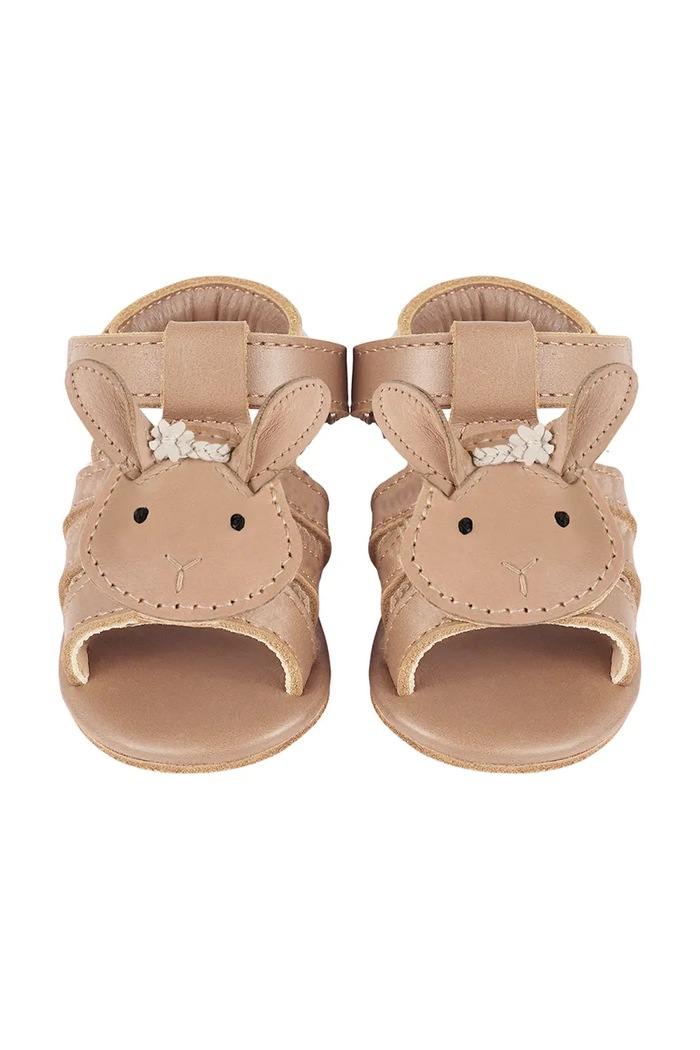 Детски сандали от кожа Donsje Stelloux Sandals Bride 1041301 бежов SS25