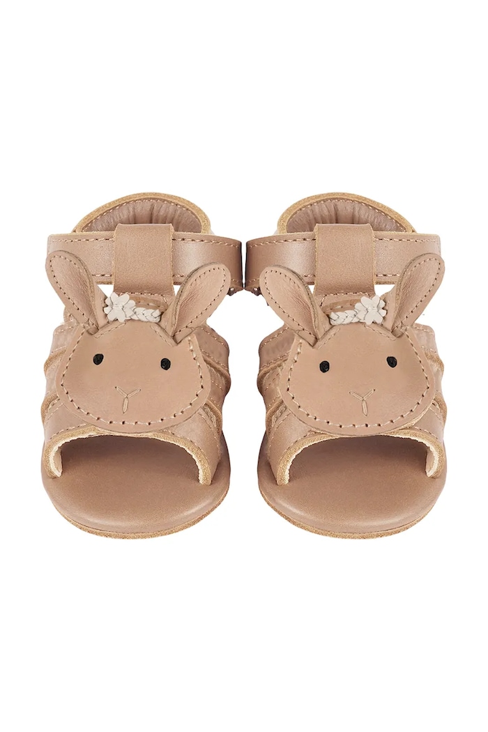 Детски сандали от кожа Donsje Stelloux Sandals Bride 1041301 бежов SS25