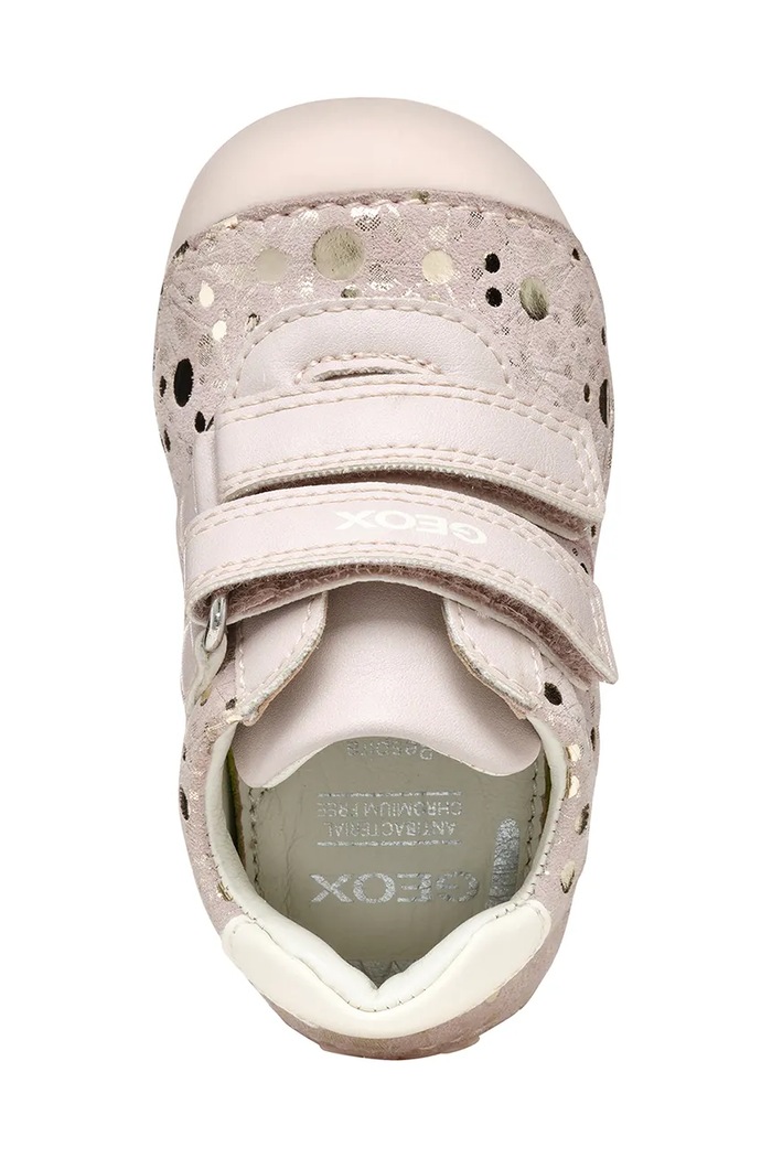 Dětské semišové polobotky Geox TUTIM B9440B.007BC růžová