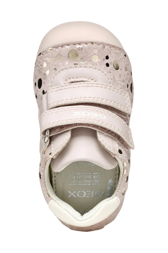 Dětské semišové polobotky Geox TUTIM B9440B.007BC růžová